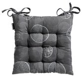 Toscane kussen 46X46 Circle grey Madison - afbeelding 2