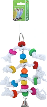 TOUWLADDER + HOUTEN KLOS + MET. BEL 30CM