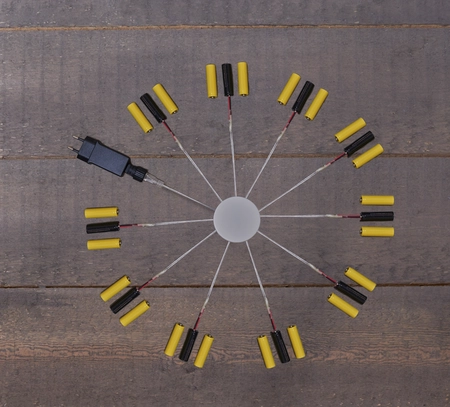 Trafo 3xAA 4,5v voor 10x 3 AA