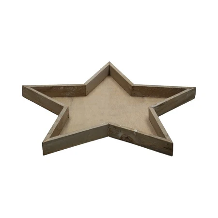 Tray ster hout d38.3cm 