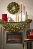 Triumph Tree Forest Frosted Kunstkerstkrans met 72 lampjes - D60cm Groen - afbeelding 4