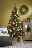 Triumph Tree Kunstkerstboom Forest Frosted slim groen - H 120 x Ø 69 cm - afbeelding 4