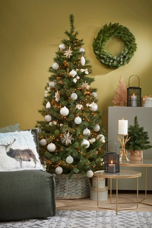 Triumph Tree Kunstkerstboom Forest Frosted slim groen - H 155 x Ø 86 cm - afbeelding 4