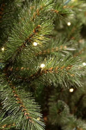 Triumph Tree Kunstkerstboom Forest Frosted slim groen - incl. 256 lampjes - H 215 x D 117 cm - afbeelding 3