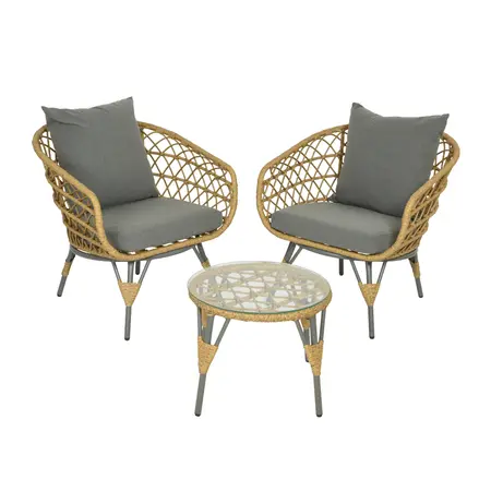 Tuinset Sintra Wicker Outdoor Naturel - afbeelding 1