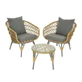 Tuinset Sintra Wicker Outdoor Naturel - afbeelding 1