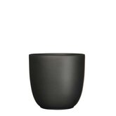 Tusca pot rond zwart mat - h23xd25cm