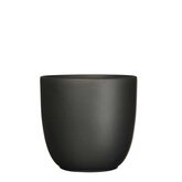 Tusca pot rond zwart mat - h25xd28cm