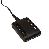 USB oplader met 6 poorten zwart