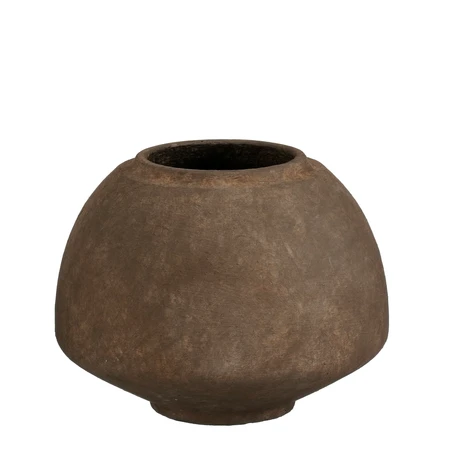 Ares pot rond d.bruin - h23xd30cm