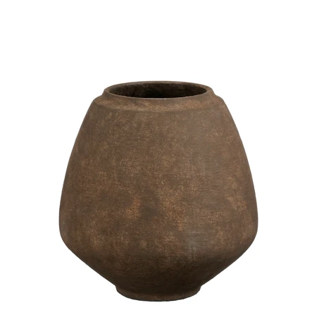 Ares pot rond d.bruin - h32xd31cm