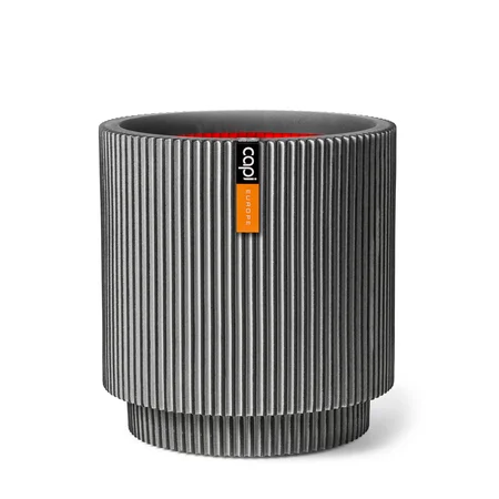 Vaas cilinder Groove NL 36x38 antraciet