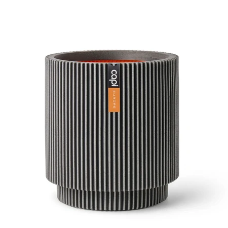 Vaas cilinder Groove NL 44x46 antraciet