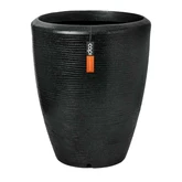 Vaas elegant Arc Granite 51 x 59 zwart