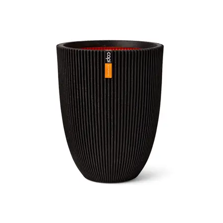 Vaas elegant laag Groove NL 46x58 zwart