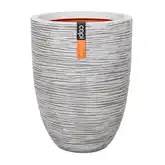 Vaas elegant laag Rib NL 46x58 ivoor
