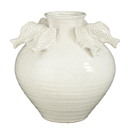 Gisele vaas wit - h27xd25cm