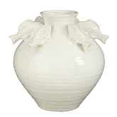 Gisele vaas wit - h27xd25cm