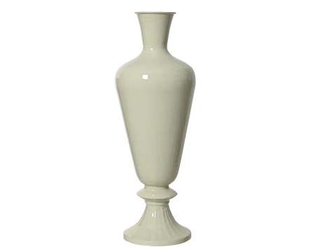 Vaas ijzer d30h77cm creme