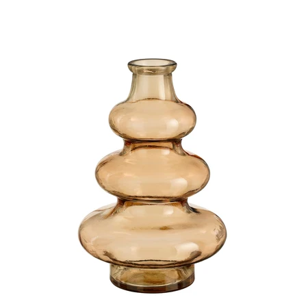 Sira vaas recycled glas l.bruin - h22xd14,5cm