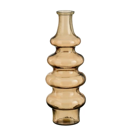 Sira vaas recycled glas l.bruin - h40xd14,5cm