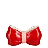 Vaas strik rood - l18xb7xh9,5cm