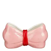 Vaas strik roze - l22xb9xh11,5cm