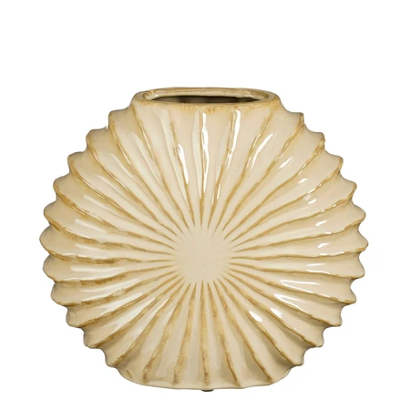 Zena vaas beige - l26xb13xh22cm