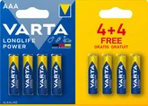 Varta Longlife Power batterijen AAA 4+4 gratis