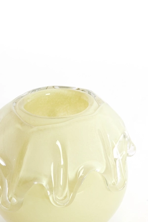 Light & Living Vase Ø17x14,5 cm LYSIRA glass light yellow - afbeelding 2