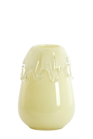 Light & Living Vase Ø19,5x26,5 cm LYSIRA glass light yellow - afbeelding 1