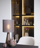 Light & Living Vase deco Ø16x26,5 cm OLITE bamboo cream+dark brown - afbeelding 4