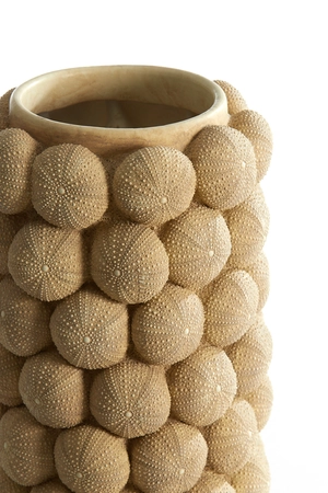 Light & Living Vase deco Ø19x32,5 cm SEA URCHIN sand - afbeelding 2