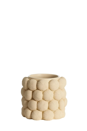 Light & Living Vase deco Ø20,5x18 cm SEA URCHIN cream - afbeelding 1