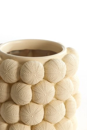Light & Living Vase deco Ø20,5x18 cm SEA URCHIN cream - afbeelding 2