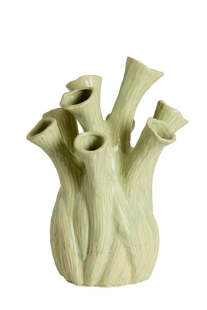 Light & Living Vase deco Ø28,5x34,5 cm LYSET ceramics light green - afbeelding 1