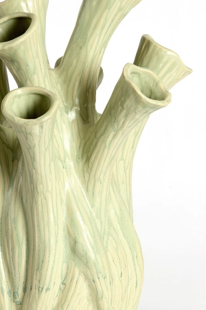 Light & Living Vase deco Ø28,5x34,5 cm LYSET ceramics light green - afbeelding 3