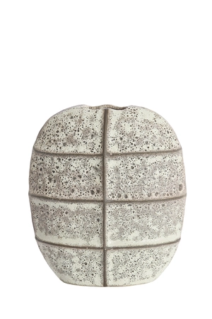 Light & Living Vase deco 32x16x36 cm MANTU ceramics matt dark brown+cream - afbeelding 1