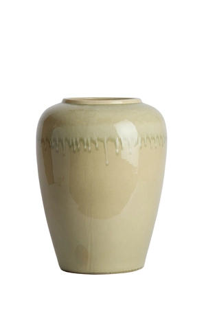 Light & Living Vase deco Ø40x52 cm VALERIA ceramics light green+cream - afbeelding 1