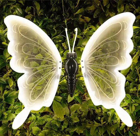 Vlinder LED 60cm warm wit