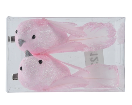 Vogel foam L4b11h4.5cm zacht roze - afbeelding 1