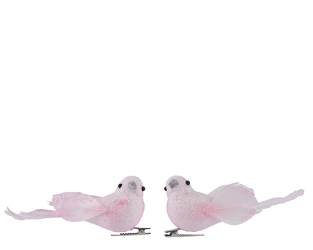 Vogel foam L4b11h4.5cm zacht roze - afbeelding 3