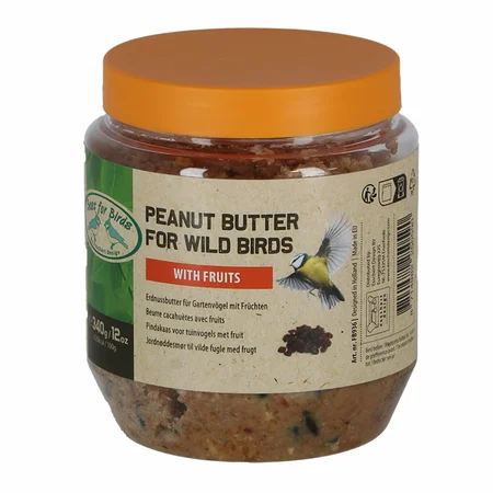 Vogelpindakaas vruchten