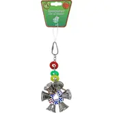 VOGELSP. DOBBELSTEEN+BELLEN 16CM
