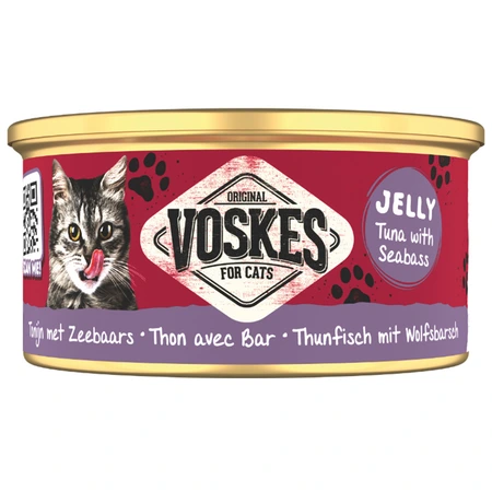 Voskes gelei tonijn&zeebaars 85gr - afbeelding 1
