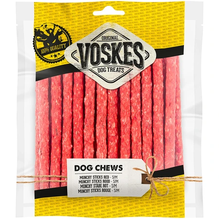 Voskes munchy sticks rood 25st - afbeelding 1