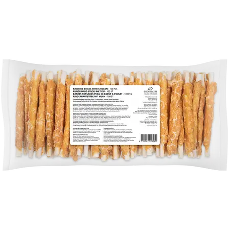 Voskes runderhuid sticks kip 100st 1kg