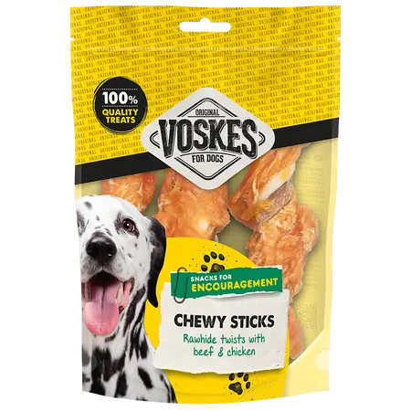 Voskes stick rund&huid&kip M 3st