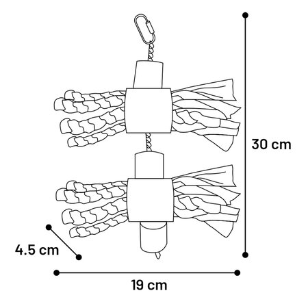 VS PAPEGAAI CROCY 30CM - afbeelding 1