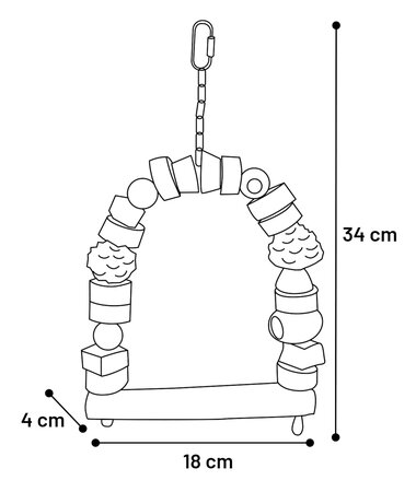 VS SCHOMMEL TAKKIE 34CM - afbeelding 1